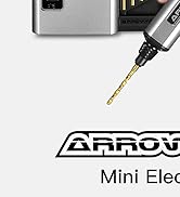 AM ARROWMAX Electric Mini Drill Pen, 4-Speed, 10 Small Drill Bits with Aluminium Box, LED Lights,...