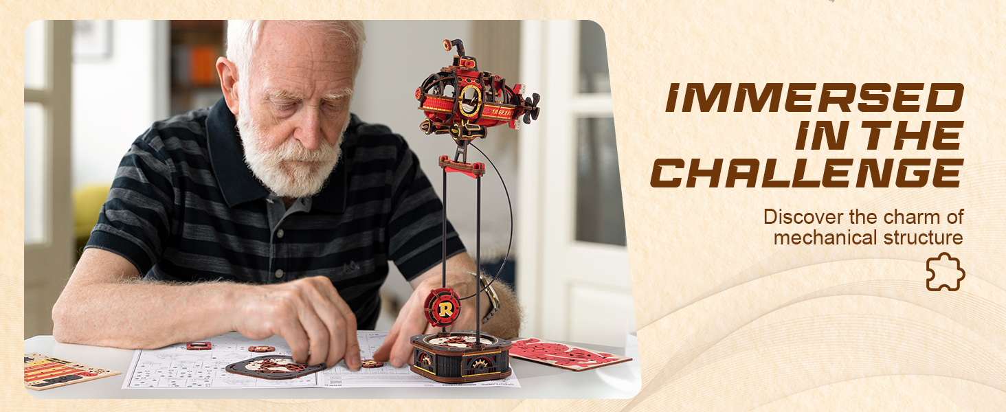 ROKR Pendulum Balance Toy, 3D Wooden Puzzles for Adults