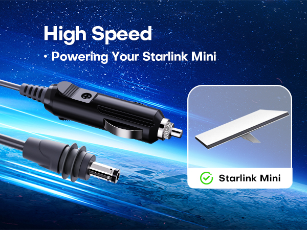  Edihia Starlink Mini Car Adapter 3-in-1 Cable 