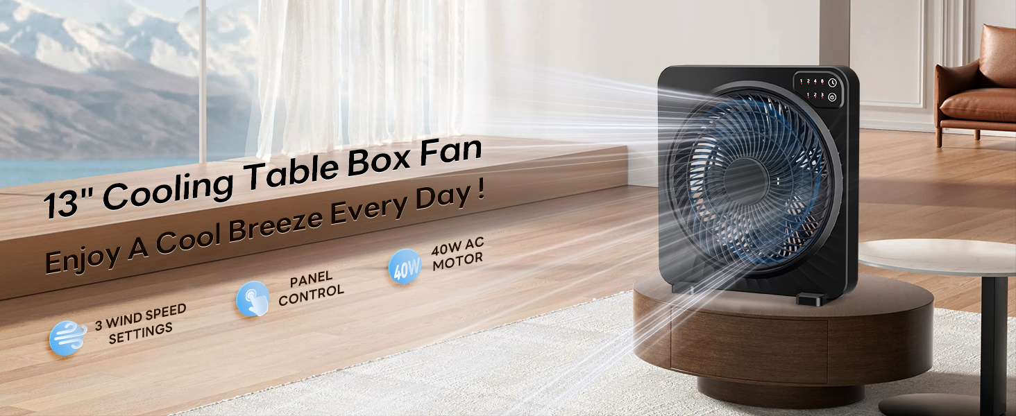 13&amp;#39;&amp;#39; Cooling Table Box Fan