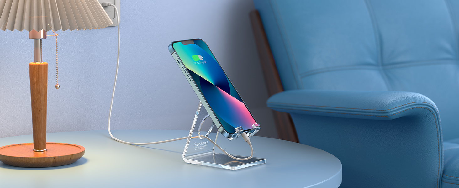 desk accessories, office cell phone stand holder iphone cute supplies acrylic oficina accesorios 