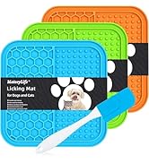 MateeyLife 3PCS Small Lick Mat for Dogs and Cats, Licking Mats with Suction Cups for Dog Anxiety ...