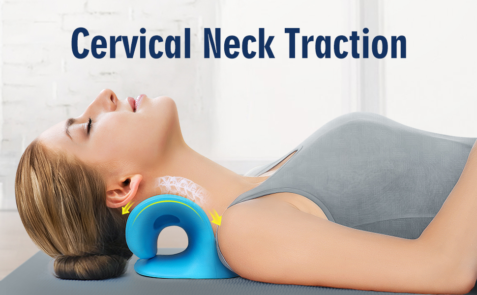 Cervical Neck Traction Pillow just 10 minutes for neck pain relief