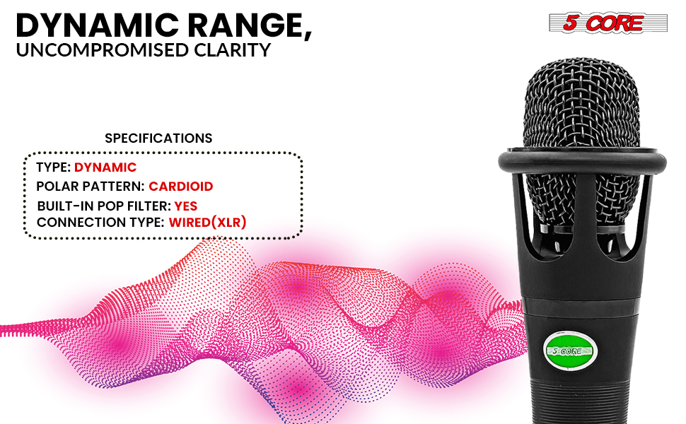 microphone for singing, wired microphone, dynamic microphone, mic, singing microphone