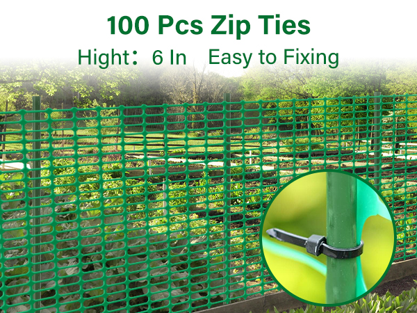 snow fence with stakes