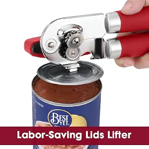 classic can opener, red