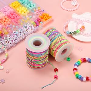 Two rolls of elastic rope