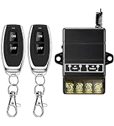 Bkiyougo Relay Wireless Remote Switch, AC110V/120V/240V/ Relay RF Remote Control Light Switches f...