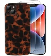 MYY Cute Phone Case for iPhone 14 Case Amber Leopard Full Camera Protective Slim Shockproof Aesth...