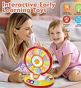 Learning &amp; Musical Toys for 1 2 3 Year Old Boys Girls, 360° Spin and Sing Alphabet Zoo with Light...