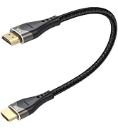 DIOOEER Short HDMI Cable 8K 10K 1.46ft Total Length, 1.2ft Cable Length, 48Gbps Ultra High Speed ...