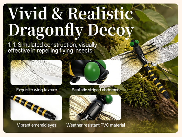 dragon fly clips for bugs repellent