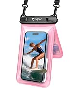 Rynapac IPX8 Waterproof Phone Pouch Floating, [Up to 8.5''] Double Space Waterproof Phone Case wi...