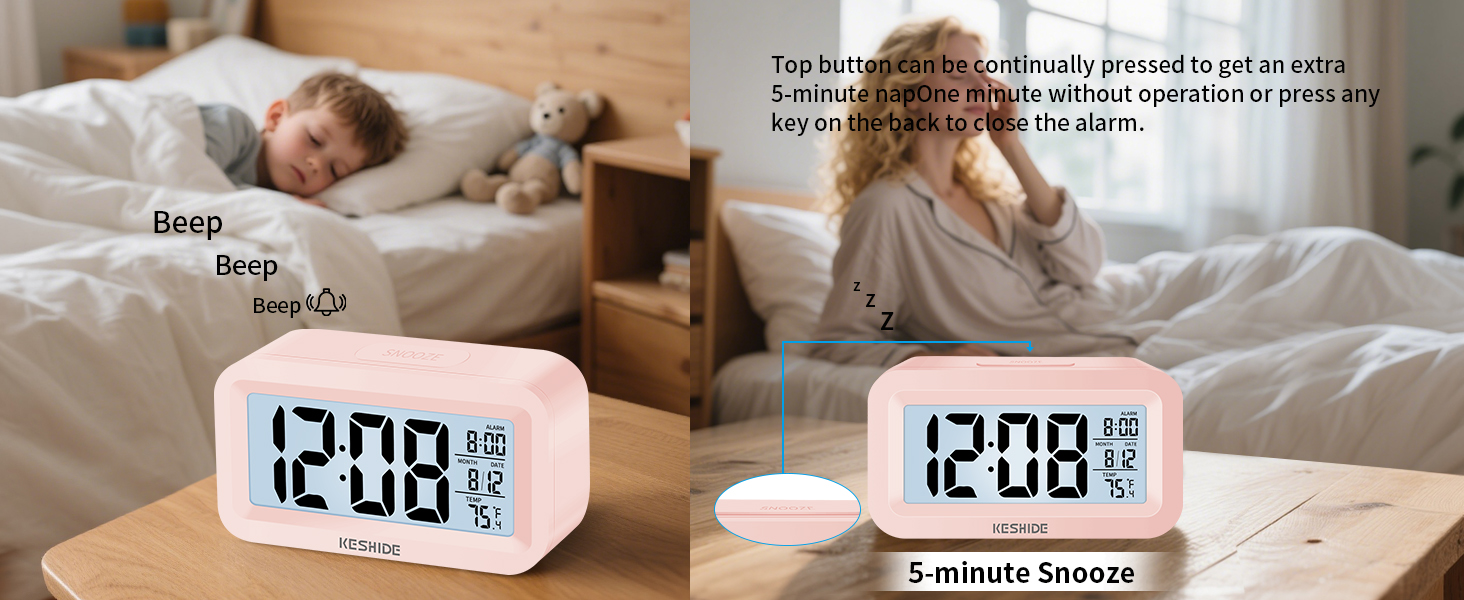 alarm clock battery powered