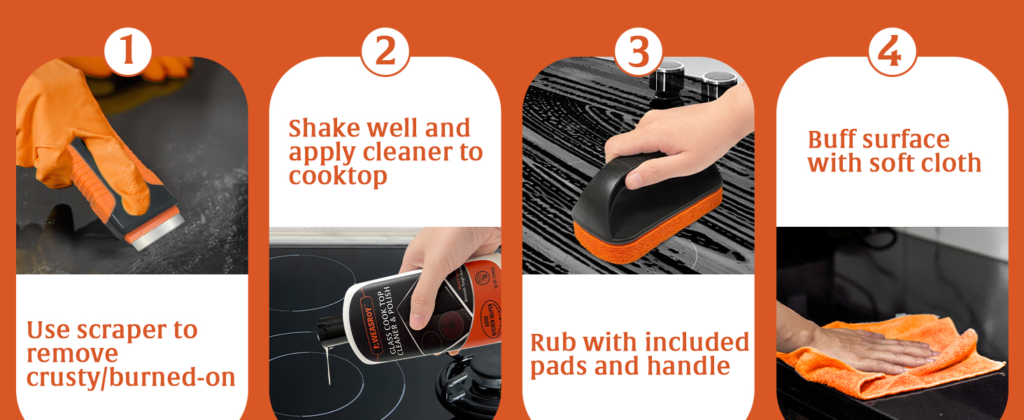 Glass Stove Top Cleaner Kit