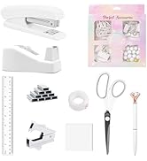 Office Supplies Set,Desk Accessories,Stapler and Tape Dispenser Set,1000 Staples,Staple Remover,H...