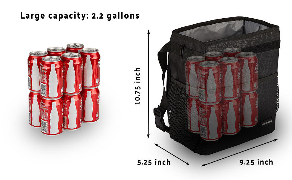 Cute Car Trash Can with Lid - Leak Proof Car Trash Bag Hanging Waterproof Car Garbage Can