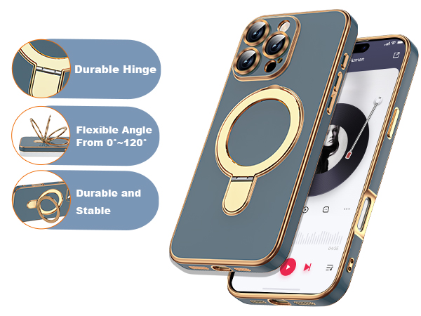 ETPESOK Compatible with iPhone Case with Magnetic Stand 