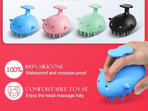 Scalp Massager Hair Growth Shampoo Brush, Scalp Scrubber Shower Scalp Brush Head Scalp Exfoliatorr