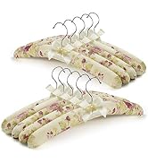Padded Clothes Hangers for Sweaters – Women Padded Coat Hangers- Foam Hanger Non Slip Satin Canva...
