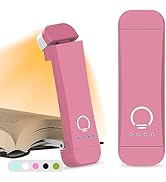 HIONXMGA Book Reading Light,Silent Touch Book Lamp for Reading in Bed,Rechargeable Clip on Bookli...