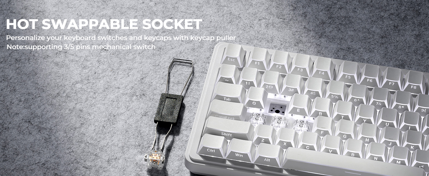 hot swappable mechanical keyboard