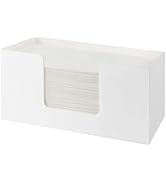 Paper Towel Dispenser Countertop, Acrylic Paper Towel Holder, White Napkin Holders for Kitchen, C...