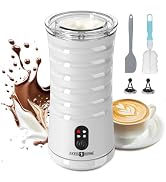 Electric Milk Steamer and Frother, Hot &amp; Cold Foam Milk Warmer with Temperature Control, Auto Shu...