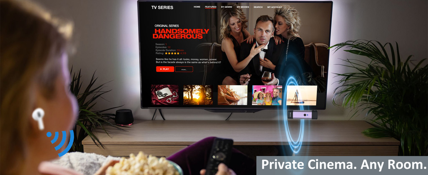 Bluetooth Adapter for TV and Home Entertainment System