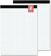 Graph Paper, Grid Paper 8.5 x 11 Graph Paper Pad, [2 Pack] Quad Ruled Grid Paper Pad, 4x4 Squared...