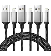 1.5ft Lightning Cable Short, 3 Pack iPhone Charger Fast Charging for Car, [MFi Certified] 1.5 Foo...