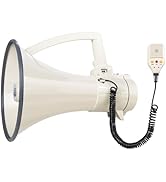 My Mealivos75W 2000 Professional Yard Sound Range Heavy PA Bullhorn Megaphone Speaker, Adjustable...