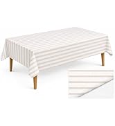 Lillian Made in Italy Cloth-Like Disposable Tablecloth for Rectangle Tables, Premium Airlaid Line...