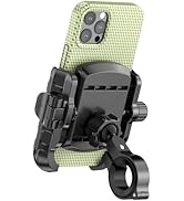 LOKTENWO Bike Motorcycle Phone Mount with Aluminum Alloy Mounting Base, [1s Lock &amp; Release] [Came...
