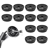 BOPOREAE 12 Pcs Cable Grommet, Snap Bushing 1-1/2" (38 mm) Mounting Diameter, Flexible Petal-Shap...
