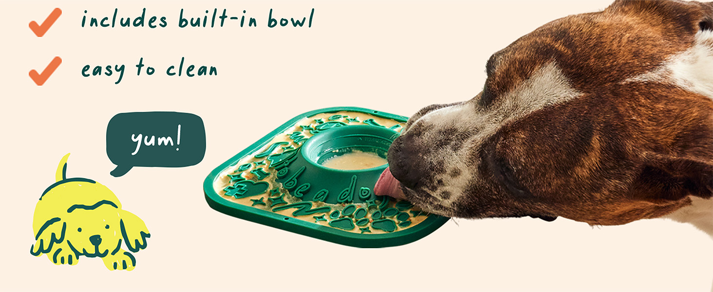 LickMat is an innovative, delicious distraction that sticks to any smooth surface.