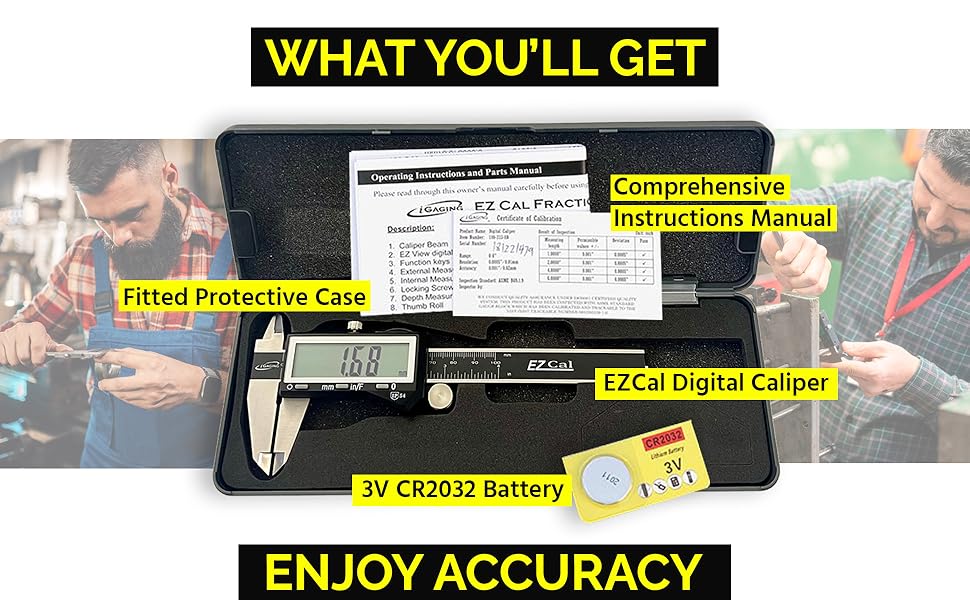 The digital caliper measuring tool supports metric &amp; imperial systems for versatile applications.