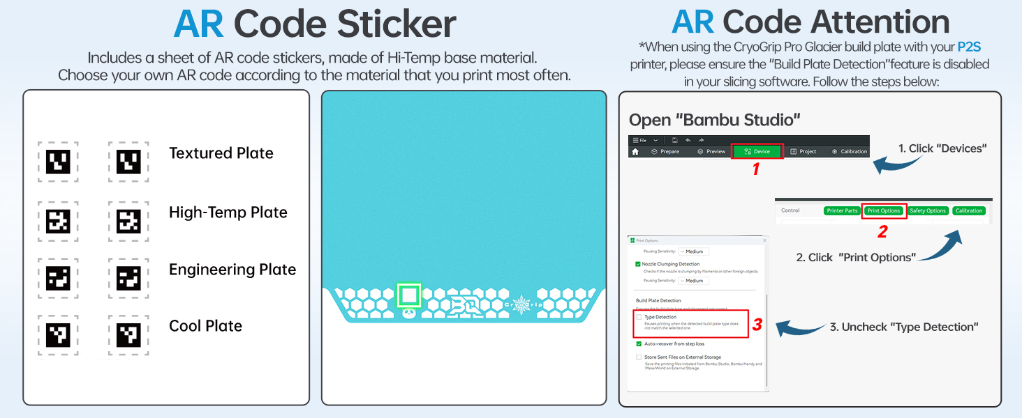 BIQU CryoGrip Pro Glacier for P1P,P1S,P2S,X1C,X1E,A1