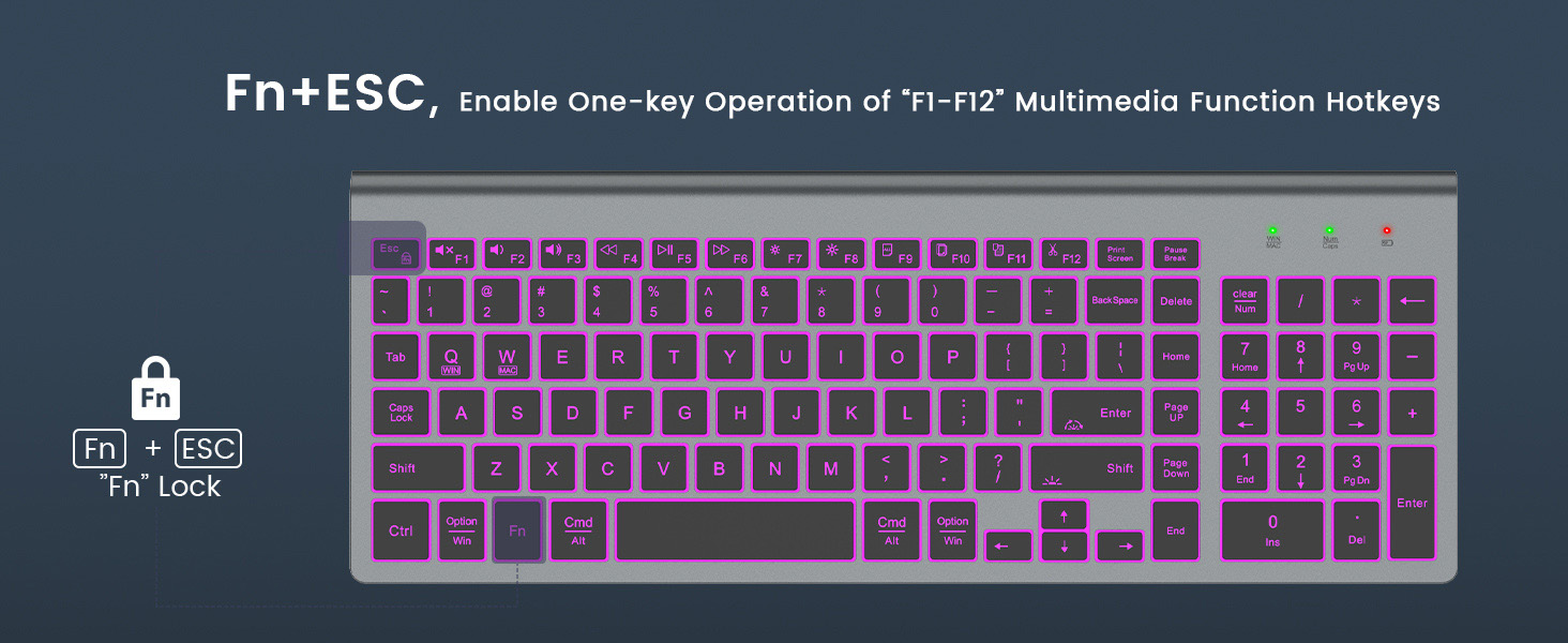 12 shortcut fn lock multimedia function