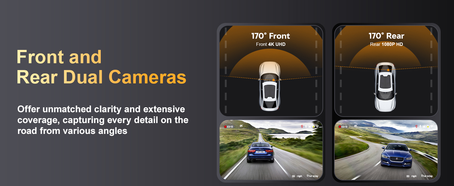 dash cam front and rear