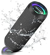 RIENOK Portable Bluetooth Speaker 30W Dual Pairing True Wireless Stereo HD Sound IPX7 Waterproof ...