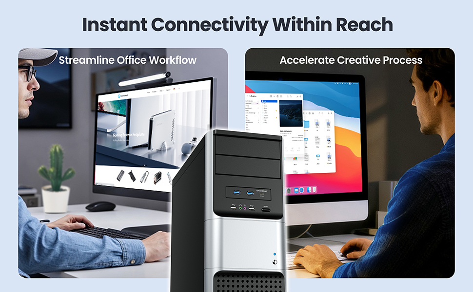 Where to plug in front panel audio jack?