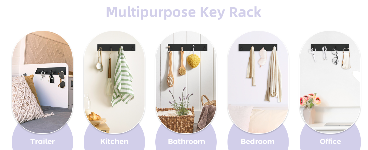 Key Holder with 4 Hooks