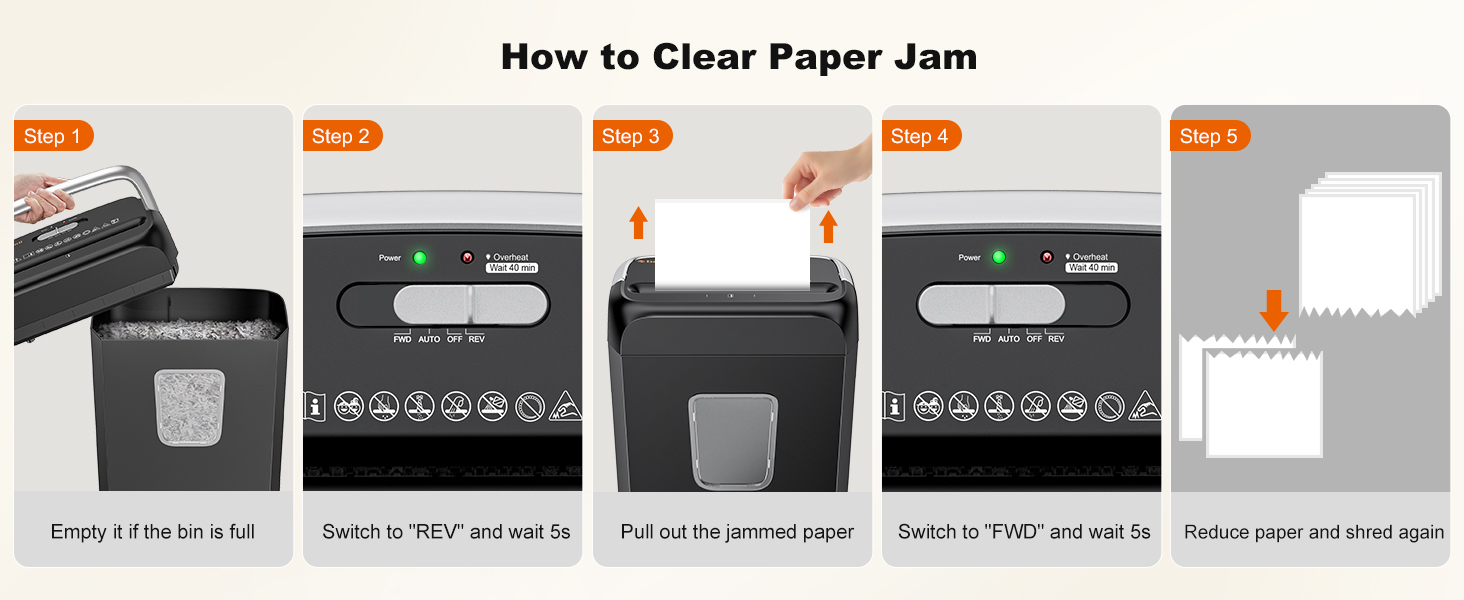 Bonsaii Paper Shredder for Home Office Use