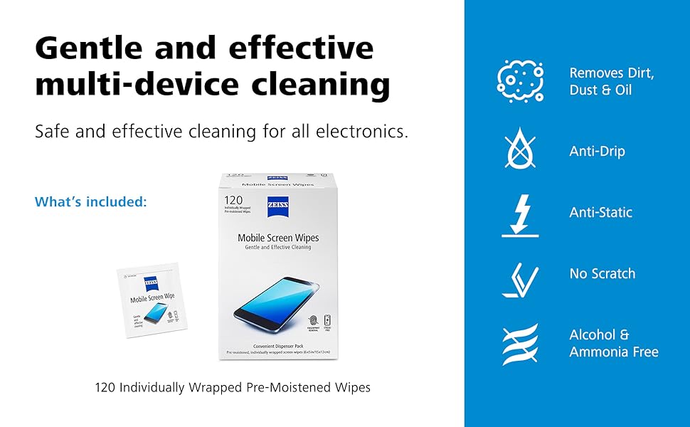 zeiss, phone cleaner, screen cleaner, phone wipe, screen wipe, dirty phone, lens wipe