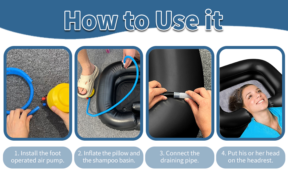 Inflatable Hair Washing Shampoo Basin