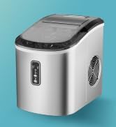 EUHOMY Ice Maker Countertop Machine - 26 lbs in 24 Hours, 9 Cubes Ready in 8 Mins, Electric Icema...