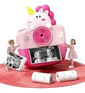 Kids Camera Instant Print, Gifts for Girls 5-12 Year Old Girls, Children Toddler Digital Camera T...