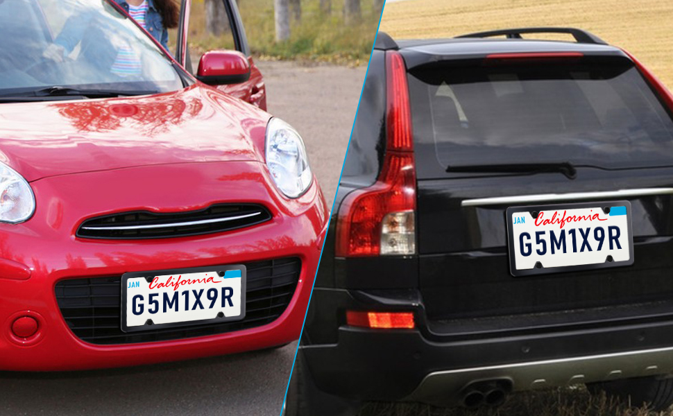 license plate frame A+4