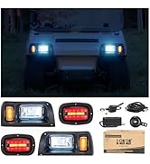 10L0L Golf Cart Light Kit for Club Car DS (12V-48V) - Super Bright Headlights, Tail Lights, Turn ...